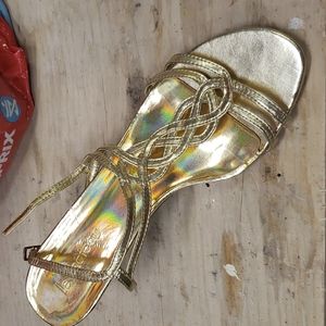 Gold sandals